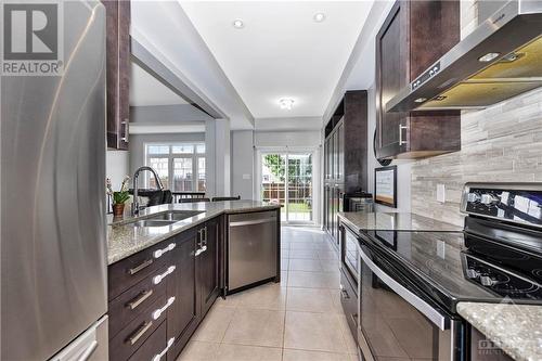 868 Kennacraig Private, Ottawa, ON - Indoor Photo Showing Kitchen With Stainless Steel Kitchen With Double Sink With Upgraded Kitchen