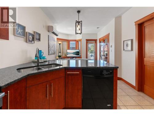 93 Winnipeg Street Unit# 204, Penticton, BC - Indoor Photo Showing Kitchen With Double Sink