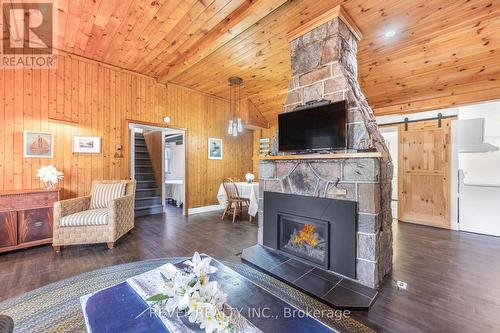 135 Centre Beach Road, Tiny, ON - Indoor Photo Showing Living Room With Fireplace