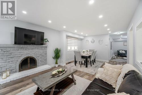 44 Abelard Avenue, Brampton, ON - Indoor Photo Showing Living Room With Fireplace