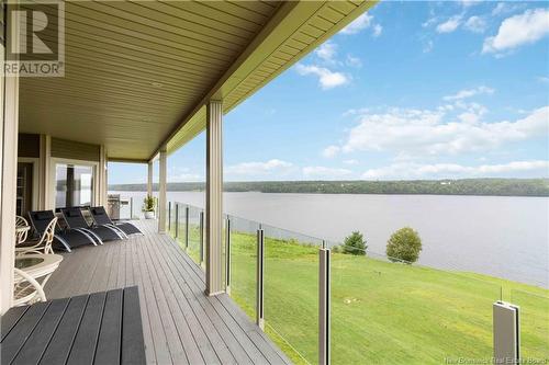 4401 102 Route, Upper Kingsclear, NB - Outdoor With Body Of Water With Deck Patio Veranda With View