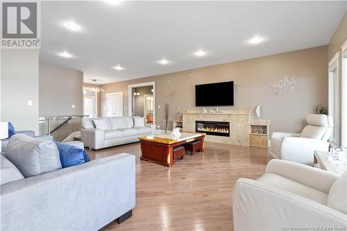 4401 102 Route, Upper Kingsclear, NB - Indoor Photo Showing Living Room With Fireplace