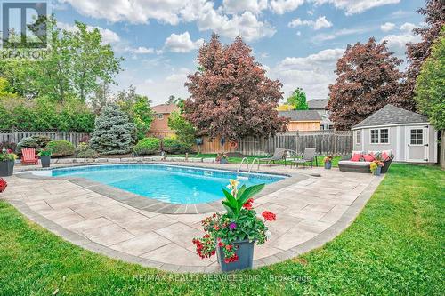 6 Mcarthur Heights, Brampton, ON - Outdoor With In Ground Pool With Backyard