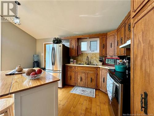 172 Rivière À La Truite Road, Saint-Jacques, NB - Indoor Photo Showing Kitchen With Double Sink