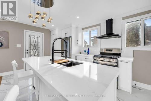 165 Bellingham Drive S, Hamilton, ON - Indoor Photo Showing Kitchen With Double Sink With Upgraded Kitchen