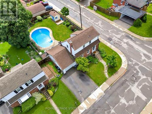 57 West 4Th Street, Hamilton (Southam), ON - Outdoor With Above Ground Pool With View