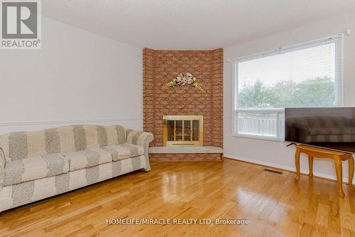 37 Candy Crescent, Brampton (Credit Valley), ON - Indoor Photo Showing Living Room With Fireplace