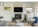 465 Okaview Road, Kelowna, BC  - Indoor Photo Showing Living Room With Fireplace 