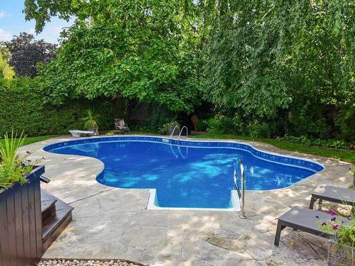 Pool - 436 Ch. Strathcona, Mont-Royal, QC - Outdoor With In Ground Pool With Backyard