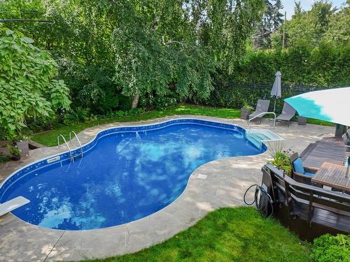 Pool - 436 Ch. Strathcona, Mont-Royal, QC - Outdoor With In Ground Pool With Backyard