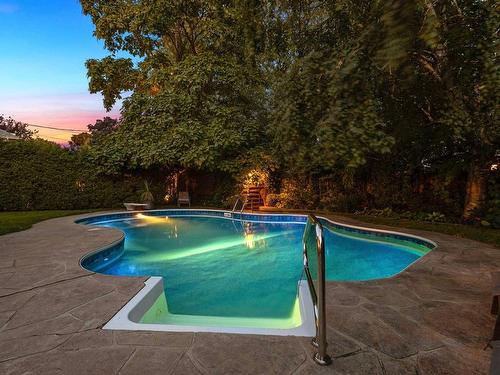 Pool - 436 Ch. Strathcona, Mont-Royal, QC - Outdoor With In Ground Pool With Backyard