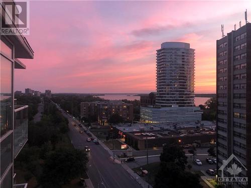 Sunset views from the balcony - 401 Golden Avenue Unit#1003, Ottawa, ON - Outdoor With View