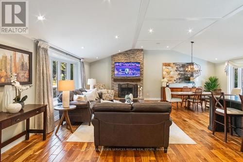 1381 Beemer Avenue, Mississauga, ON - Indoor Photo Showing Living Room With Fireplace