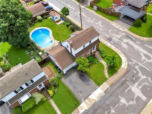 57 West 4Th Street, Hamilton, ON - Outdoor With Above Ground Pool With View