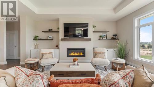 3 - 670 Bishopsgate Road, Brant (Paris), ON - Indoor Photo Showing Living Room With Fireplace