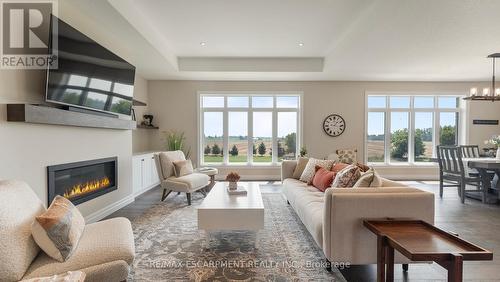 3 - 670 Bishopsgate Road, Brant (Paris), ON - Indoor Photo Showing Living Room With Fireplace