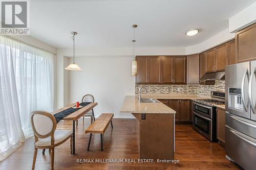 305 Trudeau Drive, Milton (Clarke), ON - Indoor Photo Showing Kitchen With Stainless Steel Kitchen With Double Sink With Upgraded Kitchen