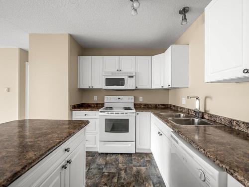 302-129 Back Rd, Courtenay, BC - Indoor Photo Showing Kitchen With Double Sink