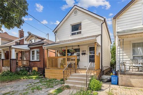 127 Grosvenor Avenue N, Hamilton, ON - Outdoor With Deck Patio Veranda With Facade