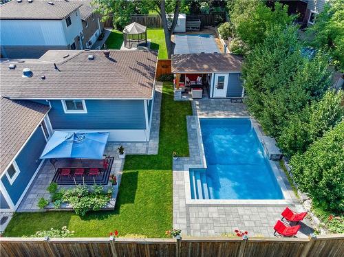 411 Sunset Drive, Oakville, ON - Outdoor With In Ground Pool