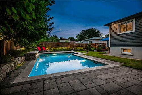 411 Sunset Drive, Oakville, ON - Outdoor With In Ground Pool With Backyard