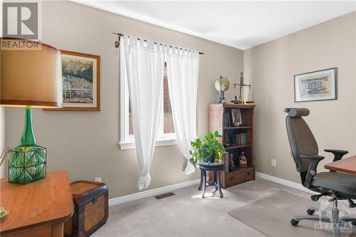 Main floor home office. - 74 Trailway Circle, Ottawa, ON - Indoor Photo Showing Office