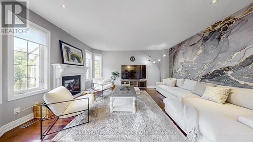 617 Wettlaufer Terrace, Milton, ON - Indoor Photo Showing Living Room With Fireplace