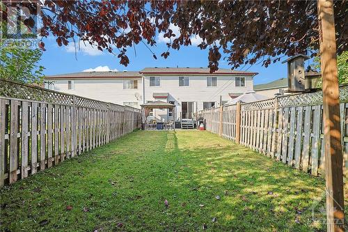 The back yard is a good size and is fully fenced in to keep the kids and the dog from heading to the park without you. - 36 Crampton Drive, Carleton Place, ON 