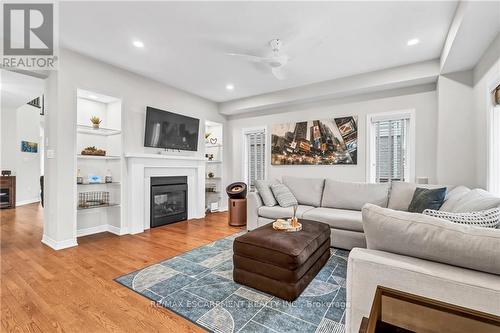 92 Cutts Crescent, Hamilton (Binbrook), ON - Indoor Photo Showing Living Room With Fireplace