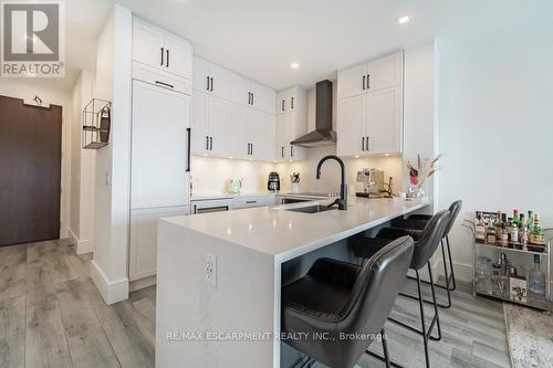 505 - 101 Locke Street S, Hamilton (Kirkendall), ON - Indoor Photo Showing Kitchen With Upgraded Kitchen