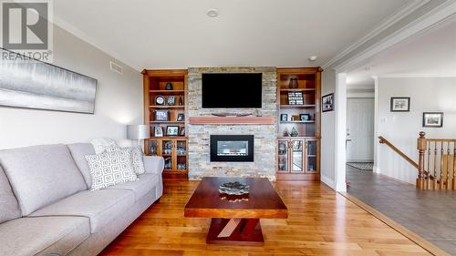 9 Everest Street, Paradise, NL - Indoor Photo Showing Living Room With Fireplace