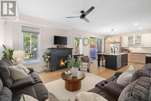 46 Drummond Street, Port Hope, ON - Indoor Photo Showing Living Room With Fireplace