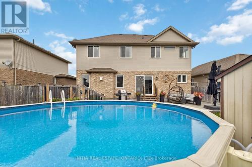 12 Circlewood Drive, St. Thomas, ON - Outdoor With Above Ground Pool With Backyard With Exterior