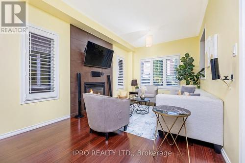 6 Eagleview Way, Halton Hills, ON - Indoor Photo Showing Living Room With Fireplace