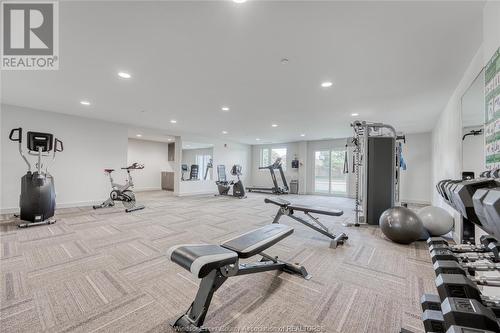 1611 Banwell Road Unit# 416, Windsor, ON - Indoor Photo Showing Gym Room