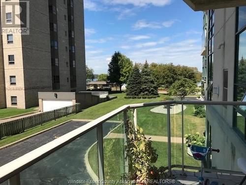 4789 Riverside Drive East Unit# 205, Windsor, ON - Outdoor With Balcony