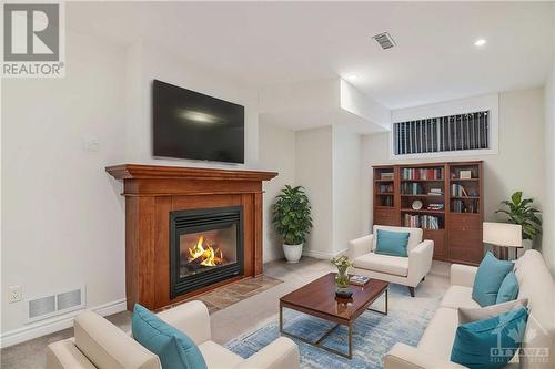 81 Indigo Street, Ottawa, ON - Indoor Photo Showing Living Room With Fireplace