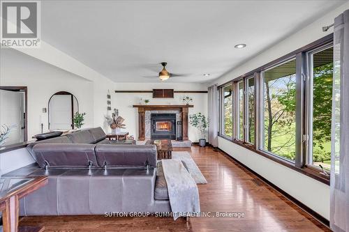 1 Windy Lane, Mcdougall, ON - Indoor Photo Showing Living Room With Fireplace