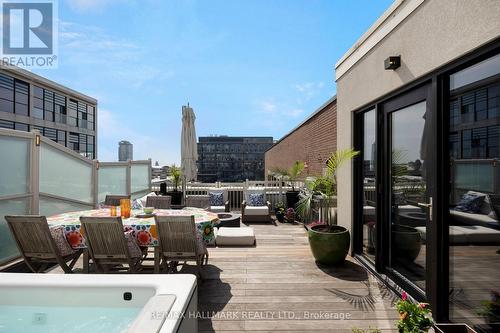 423 - 43 Hanna Avenue, Toronto (Niagara), ON - Outdoor With Deck Patio Veranda With Exterior