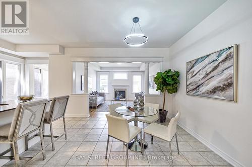 214 Paradelle Drive, Richmond Hill, ON - Indoor Photo Showing Dining Room With Fireplace