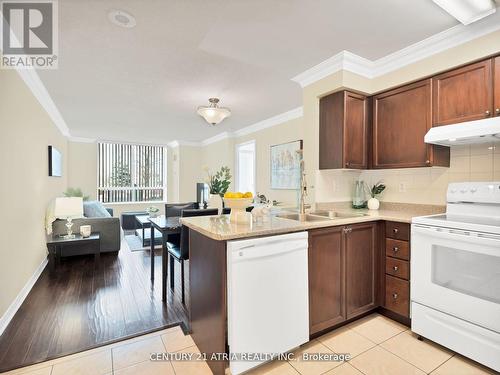 102 - 23 Oneida Crescent, Richmond Hill (Langstaff), ON - Indoor Photo Showing Kitchen With Double Sink