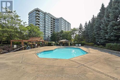 #1210 - 10 Laurelcrest Street, Brampton, ON - Outdoor With In Ground Pool