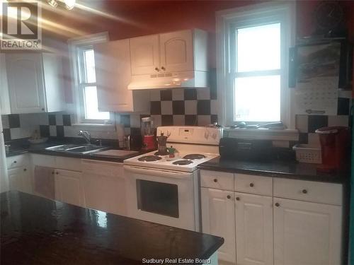 212 Simcoe Street, Sudbury, ON - Indoor Photo Showing Kitchen With Double Sink