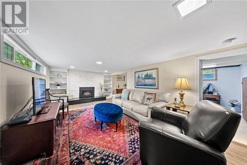 96 Strathmere Court, Greater Sudbury, ON - Indoor Photo Showing Living Room With Fireplace