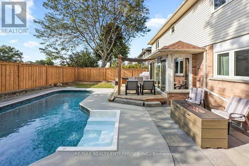 2054 Hunters Wood Drive, Burlington, ON - Outdoor With In Ground Pool