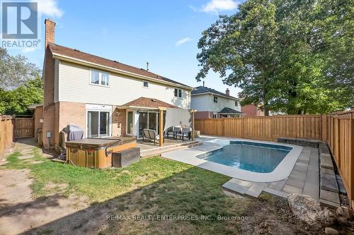 2054 Hunters Wood Drive, Burlington (Headon), ON - Outdoor With In Ground Pool With Deck Patio Veranda With Backyard