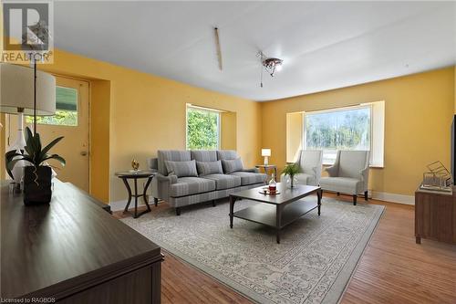 Virtually Staged Photo. - 217 Highway 6, South Bruce Peninsula, ON - Indoor Photo Showing Living Room