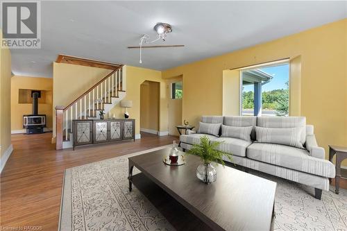 Virtually Staged Photo. - 217 Highway 6, South Bruce Peninsula, ON - Indoor Photo Showing Living Room