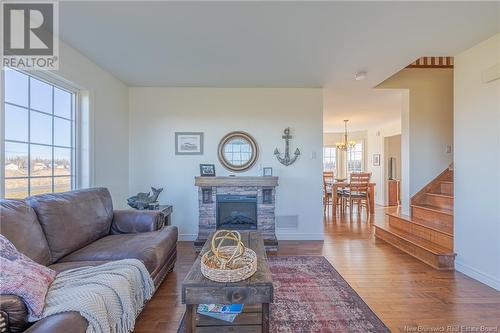 6642 Route 11, Clifton, NB - Indoor Photo Showing Living Room With Fireplace