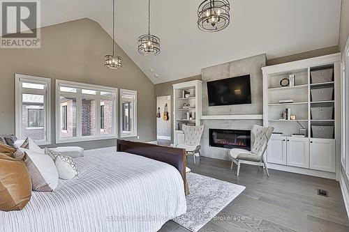 540 Oakwood Drive, Pickering (Rosebank), ON - Indoor Photo Showing Bedroom With Fireplace